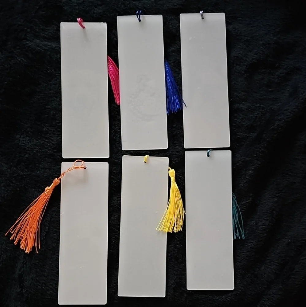Set of Six Rhinestone Dog Bookmarks